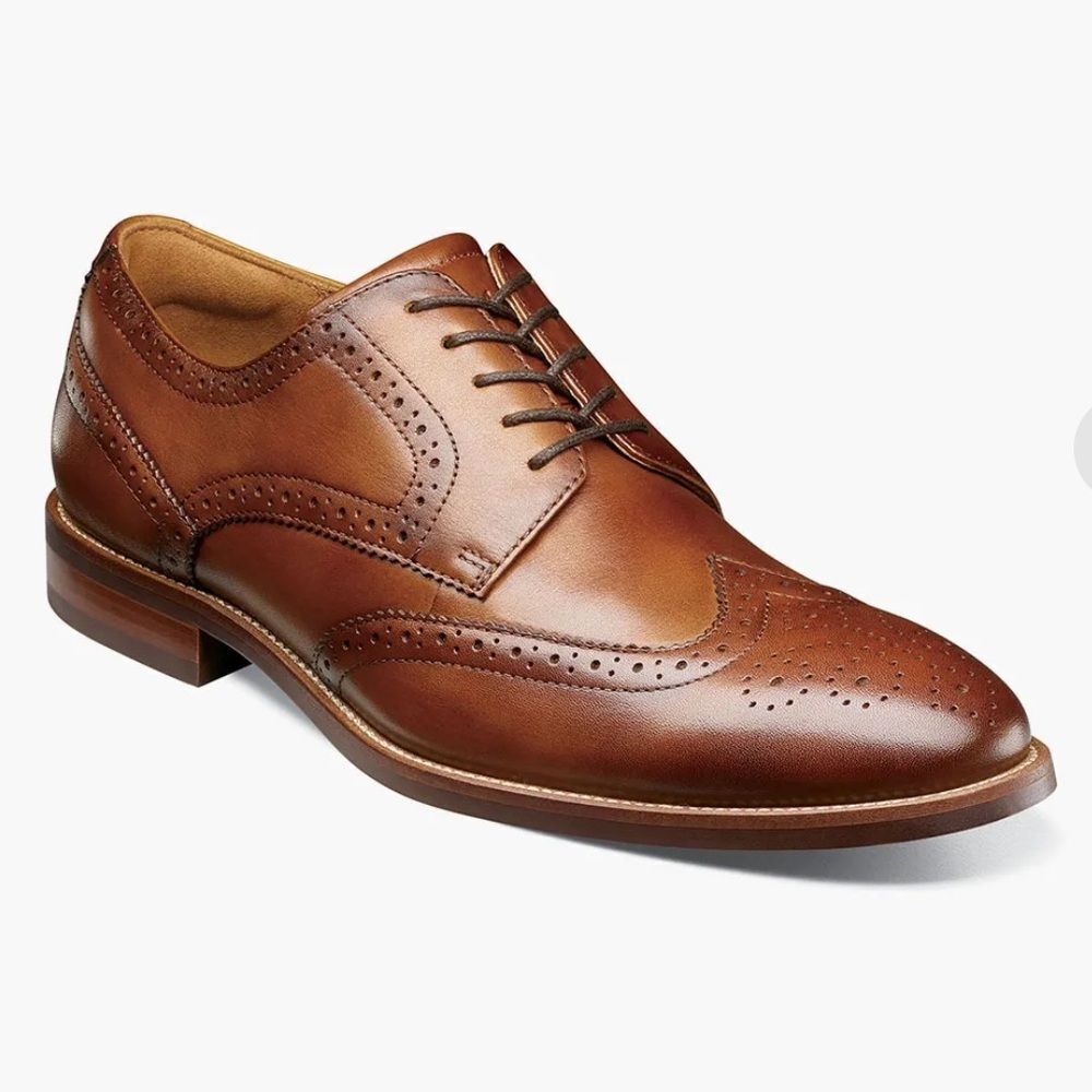 FLORSHEIM - RUCCI Wingtip Oxford in Cognac